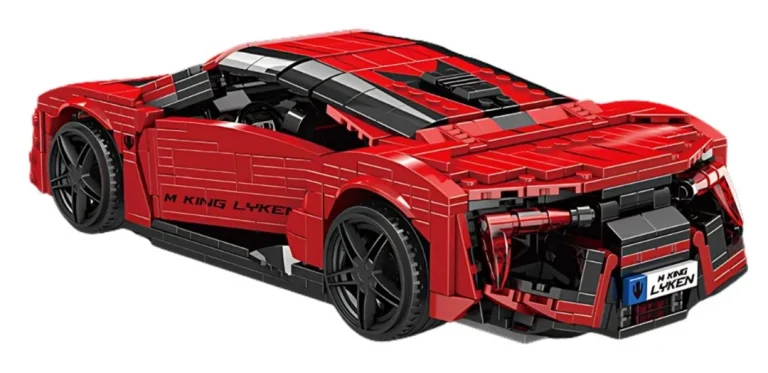 Set Kockica Crveni Sportski Automobil, 1311 Dijelova 4