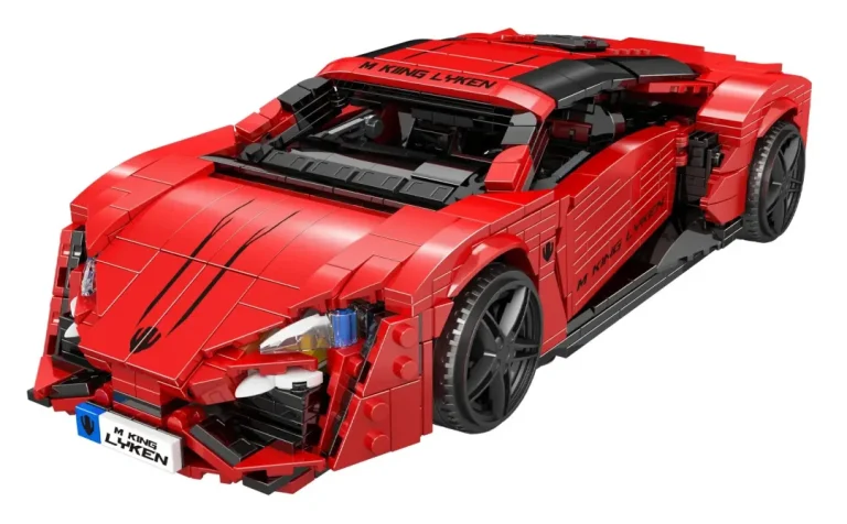 Set Kockica Crveni Sportski Automobil, 1311 Dijelova 6