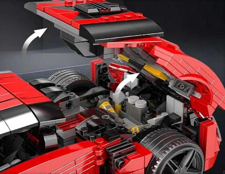 Set Kockica Crveni Sportski Automobil, 1311 Dijelova 8