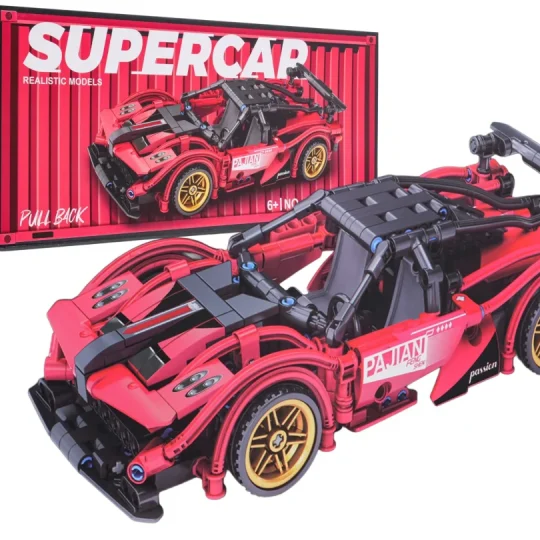 Set Kockica Crveni Sportski Automobil, 482 Dijela 1