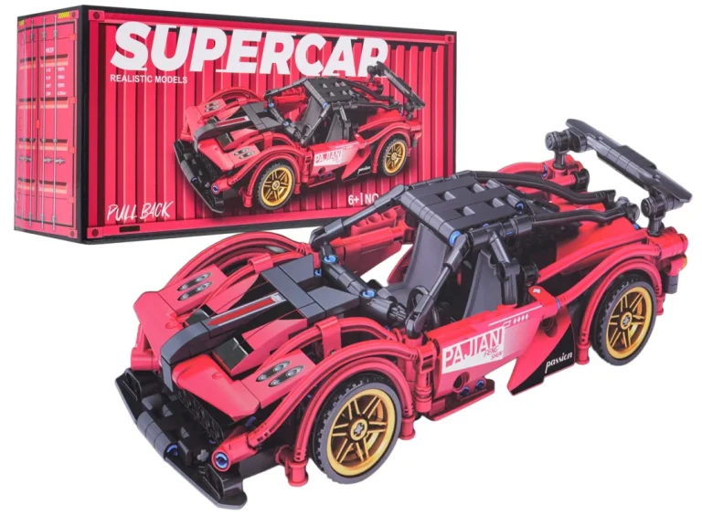 Set Kockica Crveni Sportski Automobil, 482 Dijela 1