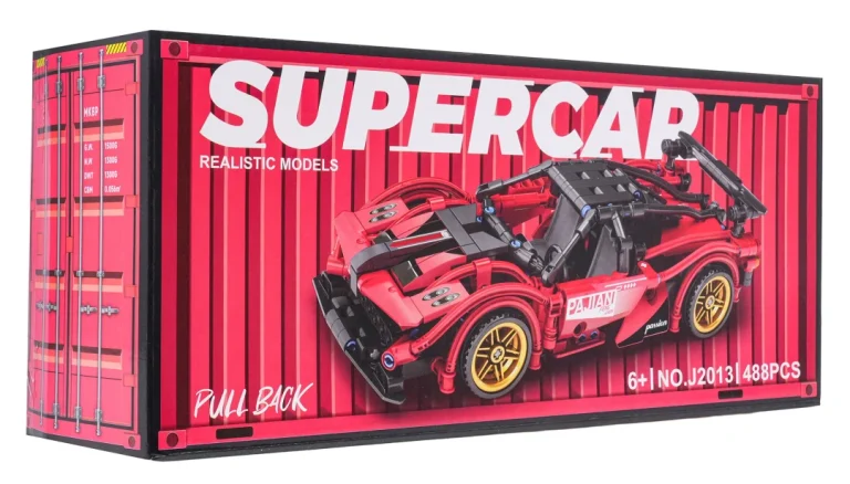 Set Kockica Crveni Sportski Automobil, 482 Dijela 4
