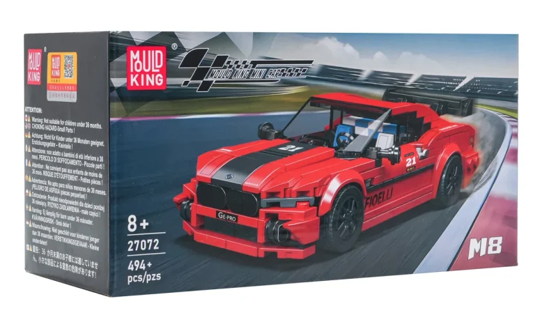 Set Kockica Crveni Sportski Automobil, 494 Dijela 11