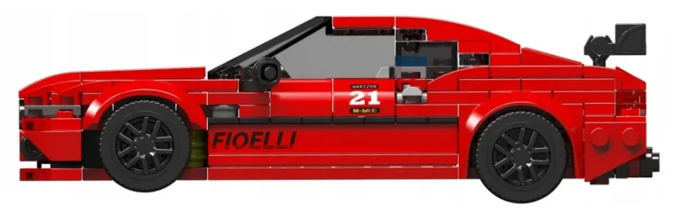 Set Kockica Crveni Sportski Automobil, 494 Dijela 5