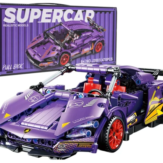 Set Kockica Ljubičasti Sportski Automobil, 470 Dijelova 1