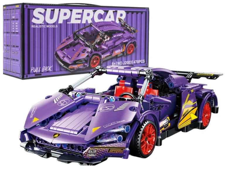 Set Kockica Ljubičasti Sportski Automobil, 470 Dijelova 1