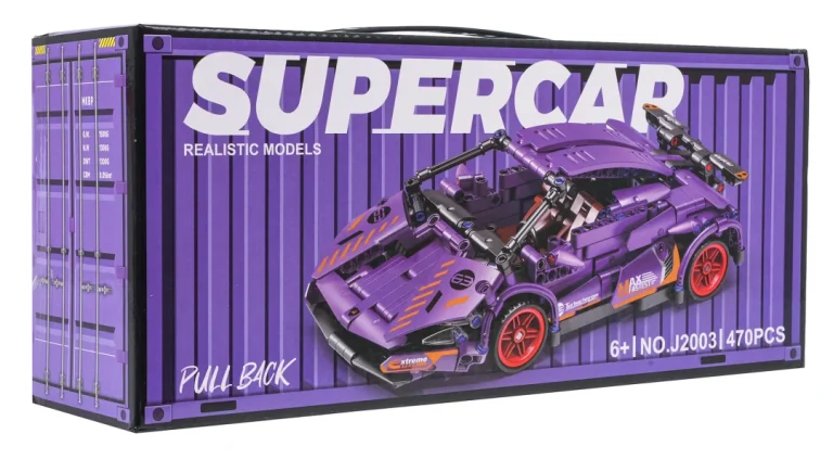Set Kockica Ljubičasti Sportski Automobil, 470 Dijelova 10