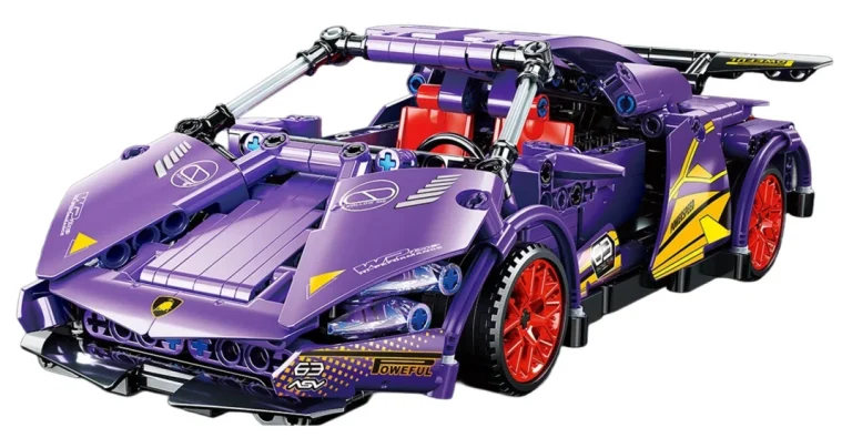 Set Kockica Ljubičasti Sportski Automobil, 470 Dijelova 2