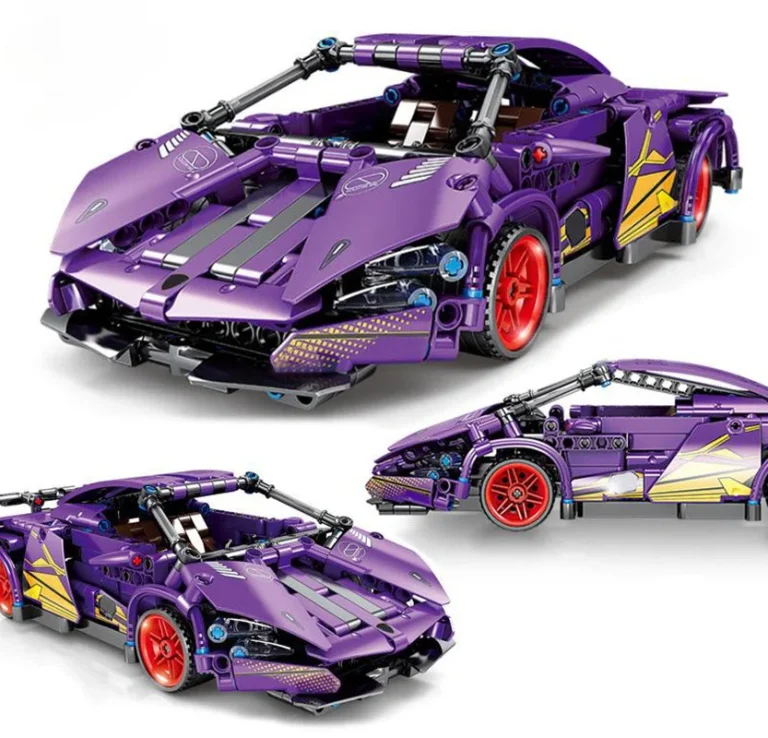 Set Kockica Ljubičasti Sportski Automobil, 470 Dijelova 4