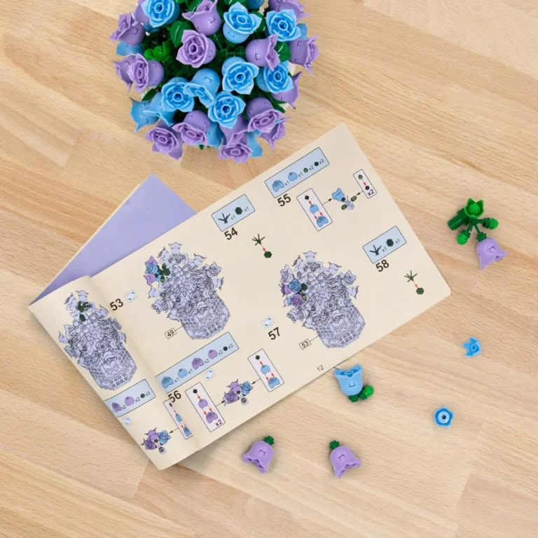 Set Kockica Ljubičasto Cvijeće 570 Dijelova 4