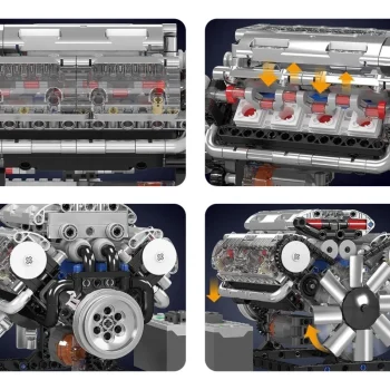 Set Kockica Motor V8, 552 Dijela 6