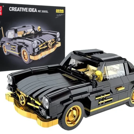 Set Kockica Retro Automobil Crni 886 Dijelova 1