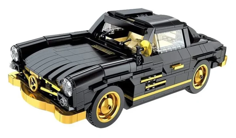 Set Kockica Retro Automobil Crni 886 Dijelova 2