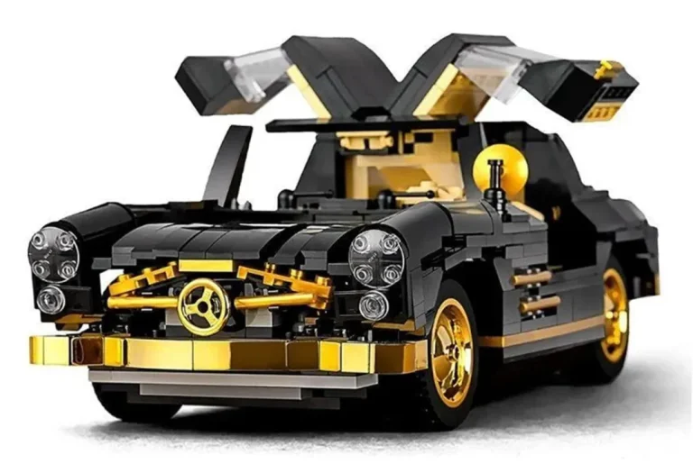 Set Kockica Retro Automobil Crni 886 Dijelova 7