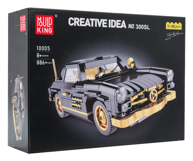 Set Kockica Retro Automobil Crni 886 Dijelova 9