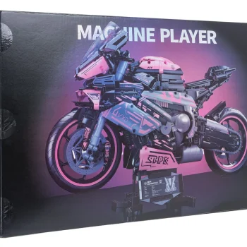 Set Kockica Ružičasti Motocikl Trkač, 2066 Dijelova 11