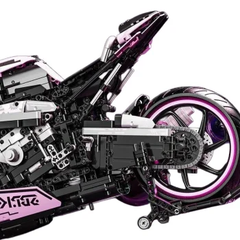 Set Kockica Ružičasti Motocikl Trkač, 2066 Dijelova 9