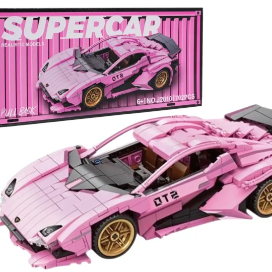 Set Kockica Ružičasti Sportski Automobil, 702 Dijela 1