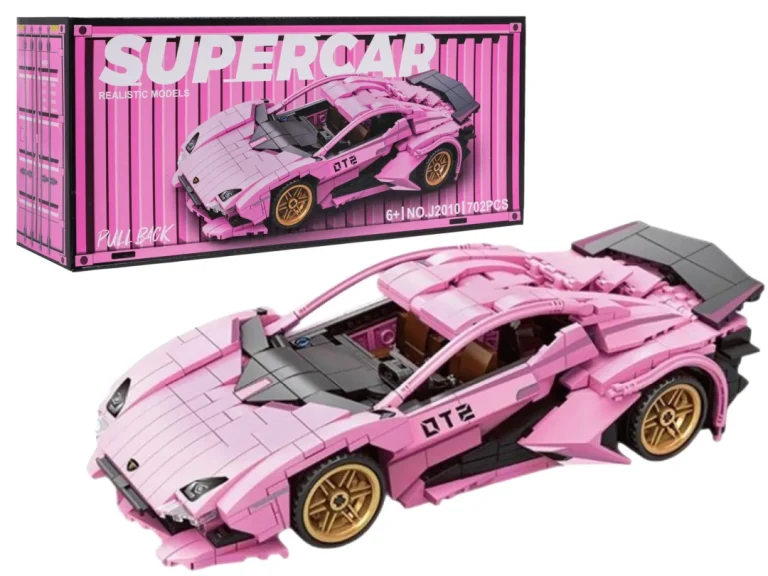 Set Kockica Ružičasti Sportski Automobil, 702 Dijela 1