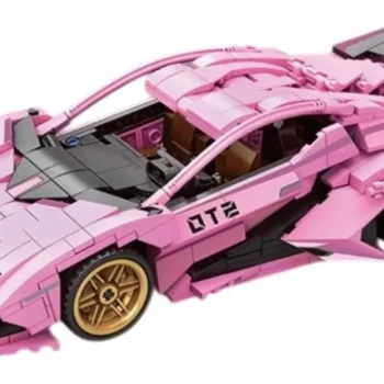Set Kockica Ružičasti Sportski Automobil, 702 Dijela 2