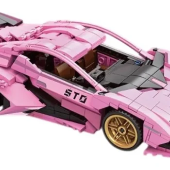 Set Kockica Ružičasti Sportski Automobil, 702 Dijela 3