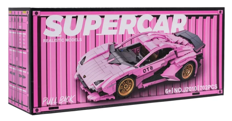 Set Kockica Ružičasti Sportski Automobil, 702 Dijela 4