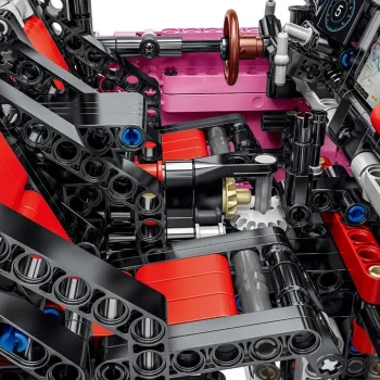 Set Kockica: Ružičasti Terenski Automobil 1:8, 2471 Dijelova 5