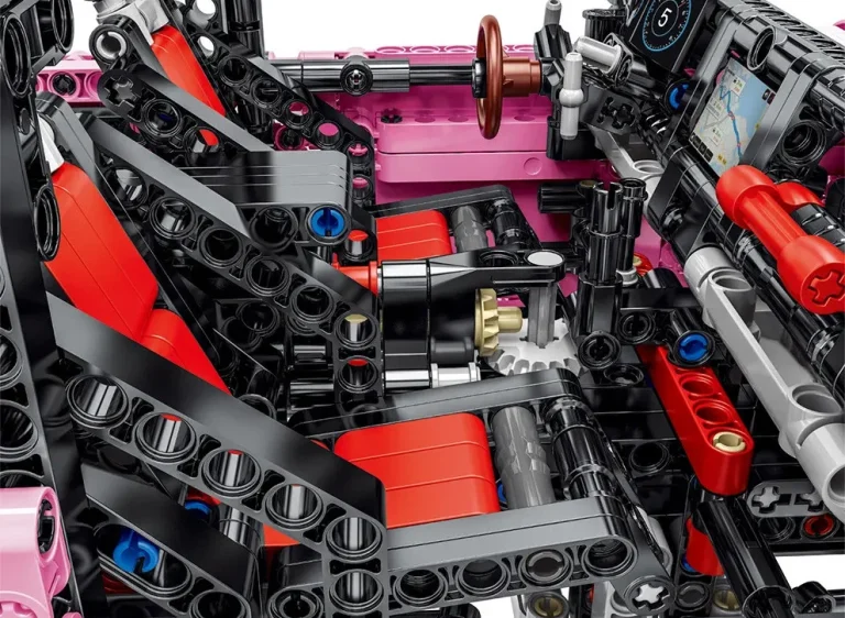 Set Kockica: Ružičasti Terenski Automobil 1:8, 2471 Dijelova 5