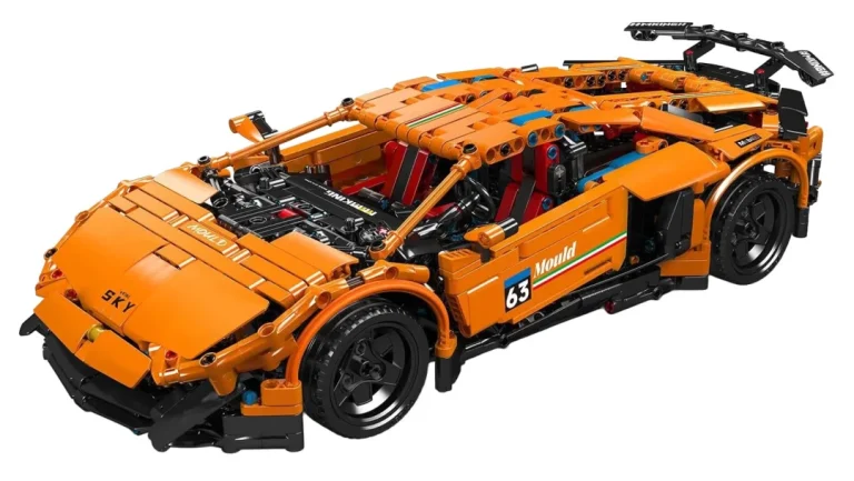 Set Kockica Sportski Auto Narančasti 1620 Dijelova 8+ 2