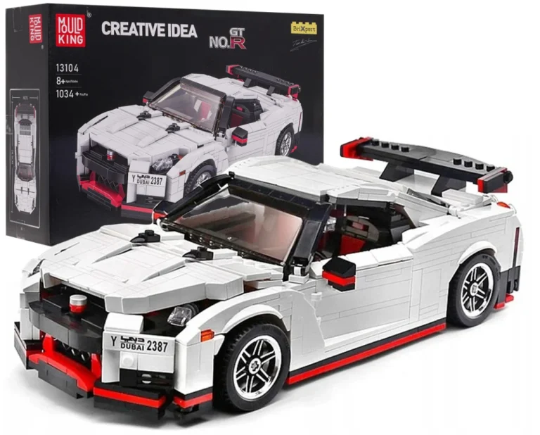 Set Kockica Sportski Automobil Bijeli 1034 Dijela 1
