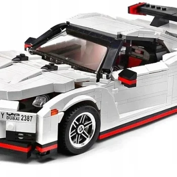 Set Kockica Sportski Automobil Bijeli 1034 Dijela 2