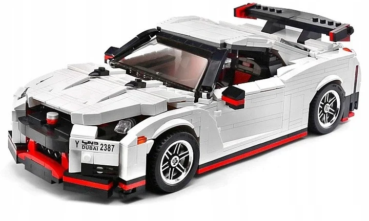 Set Kockica Sportski Automobil Bijeli 1034 Dijela 2