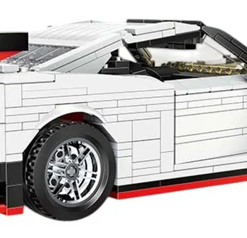 Set Kockica Sportski Automobil Bijeli 1034 Dijela 3