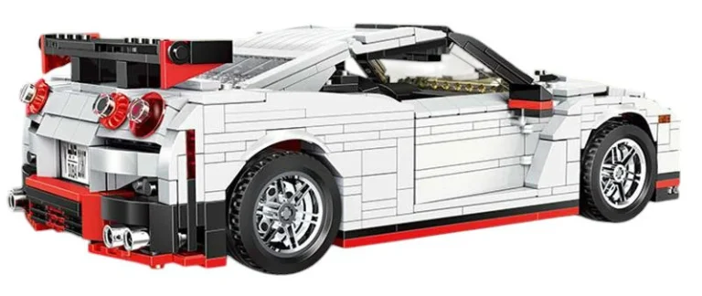 Set Kockica Sportski Automobil Bijeli 1034 Dijela 3