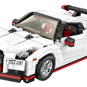 Set Kockica Sportski Automobil Bijeli 1034 Dijela 4