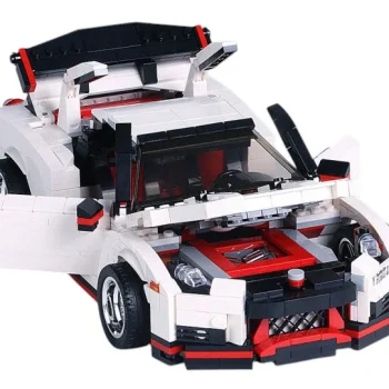 Set Kockica Sportski Automobil Bijeli 1034 Dijela 5