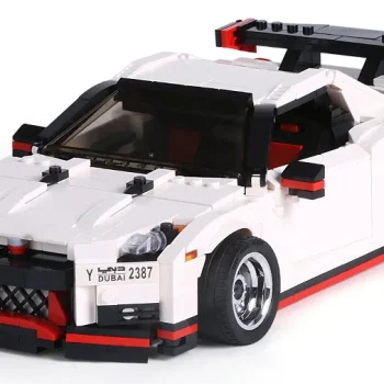 Set Kockica Sportski Automobil Bijeli 1034 Dijela 7
