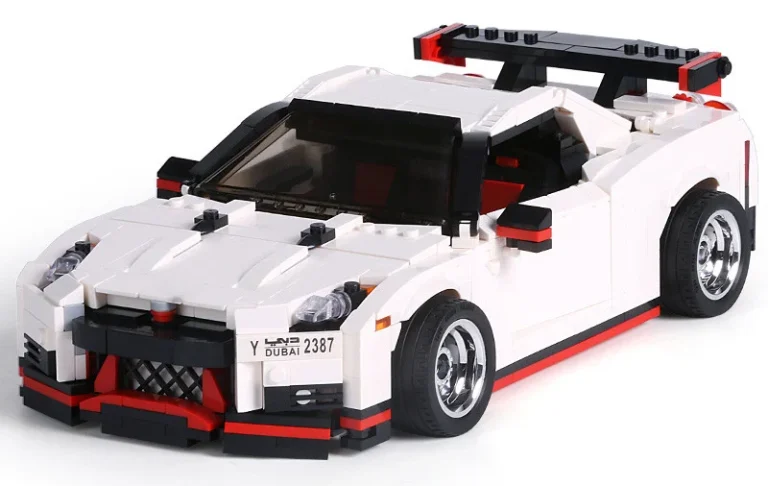 Set Kockica Sportski Automobil Bijeli 1034 Dijela 7
