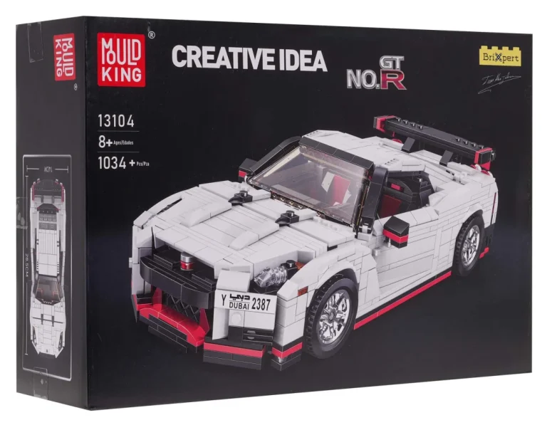 Set Kockica Sportski Automobil Bijeli 1034 Dijela 9