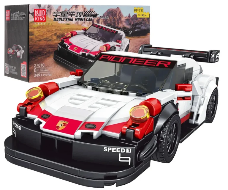 Set Kockica Sportski Automobil Bijeli 349 Dijelova 1