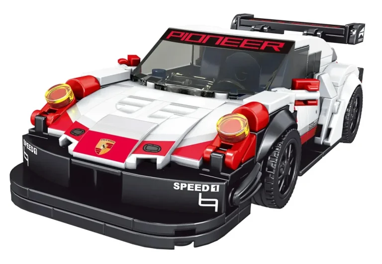 Set Kockica Sportski Automobil Bijeli 349 Dijelova 3