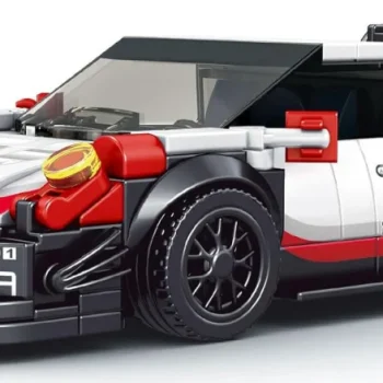 Set Kockica Sportski Automobil Bijeli 349 Dijelova 4