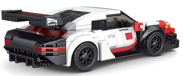 Set Kockica Sportski Automobil Bijeli 349 Dijelova 6