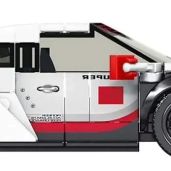 Set Kockica Sportski Automobil Bijeli 349 Dijelova 7