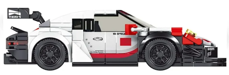 Set Kockica Sportski Automobil Bijeli 349 Dijelova 7