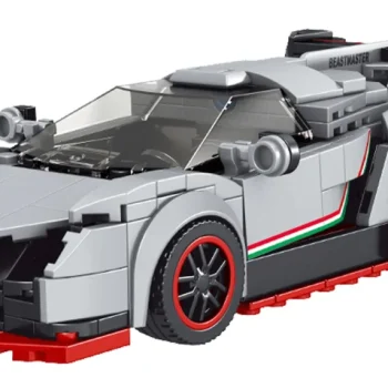 Set Kockica Sportski Automobil Bijeli 398 Dijelova 2