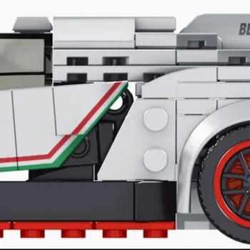 Set Kockica Sportski Automobil Bijeli 398 Dijelova 6