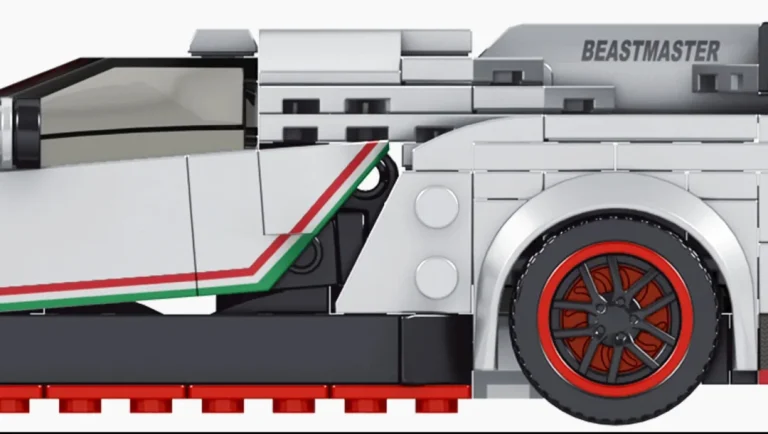 Set Kockica Sportski Automobil Bijeli 398 Dijelova 6
