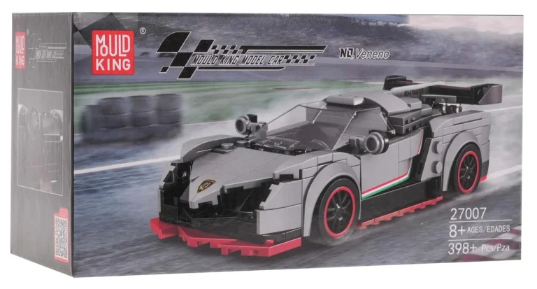 Set Kockica Sportski Automobil Bijeli 398 Dijelova 8