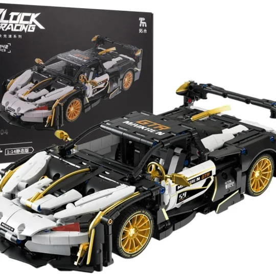 Set Kockica: Sportski Automobil Bijelo Crni 1:14, 1242 Dijelova 1